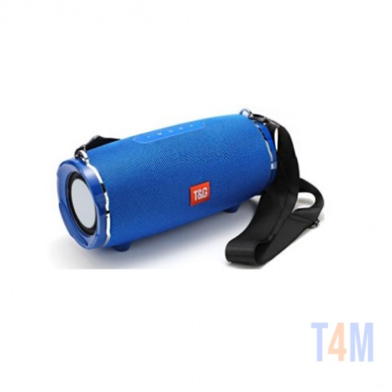 ALTAVOZ PORTÁTIL T&G TG-187/TG187 FM/AUX/USB AZUL